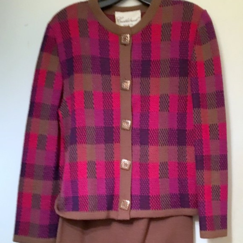 Vintage Ladies Knit Suit, Skirt and Sweater